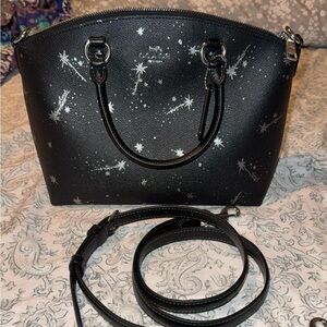 Coach Sadie Satchel Bag with Star Print